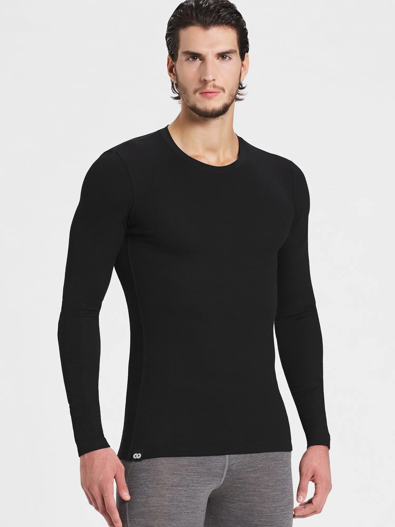 Discount Rewoolution FURUD - t-shirt in merino mesh 180 gr per uomo in colore nero