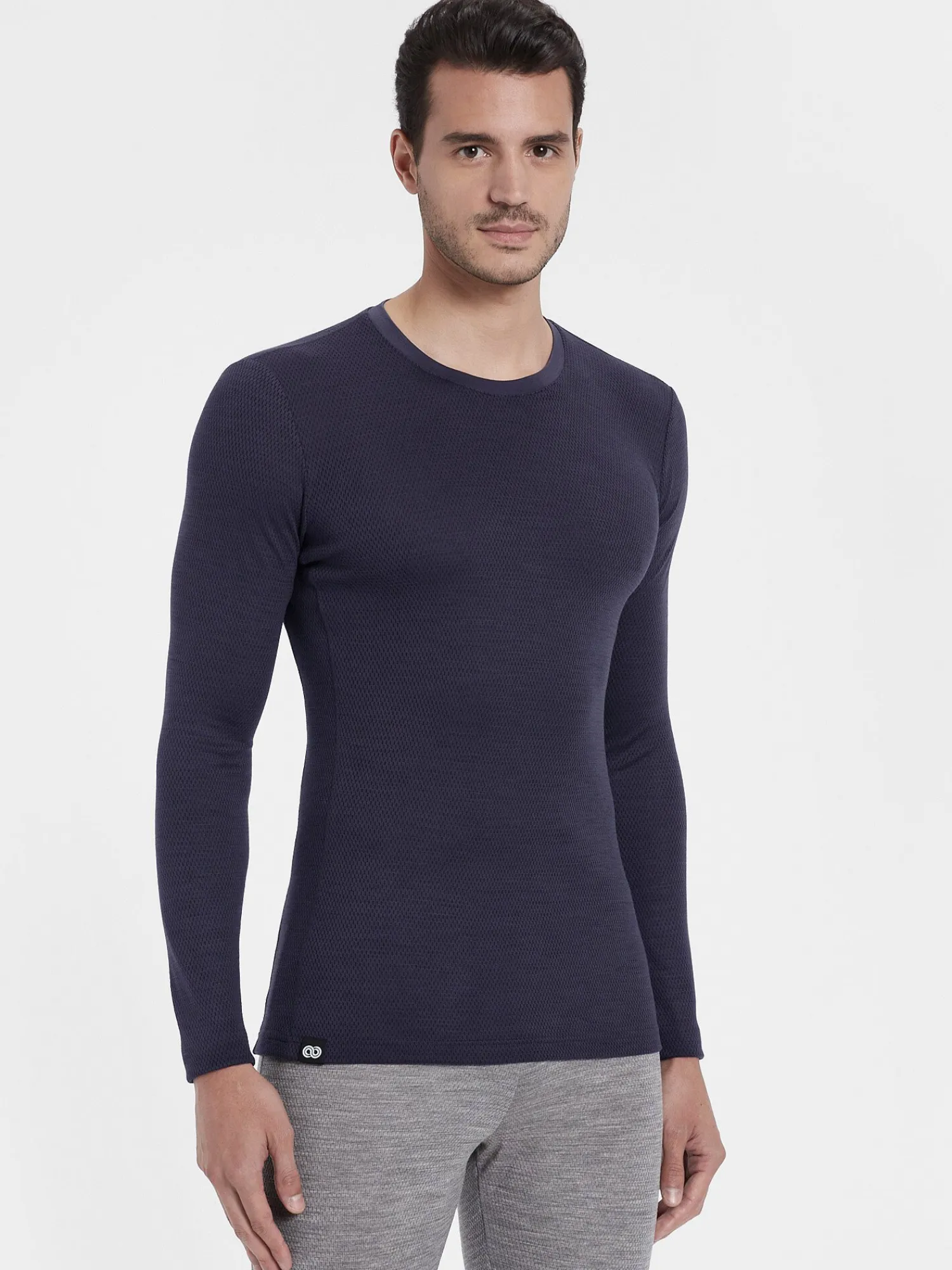Clearance Rewoolution FURUD - t-shirt in merino mesh 180 gr per uomo in colore blu
