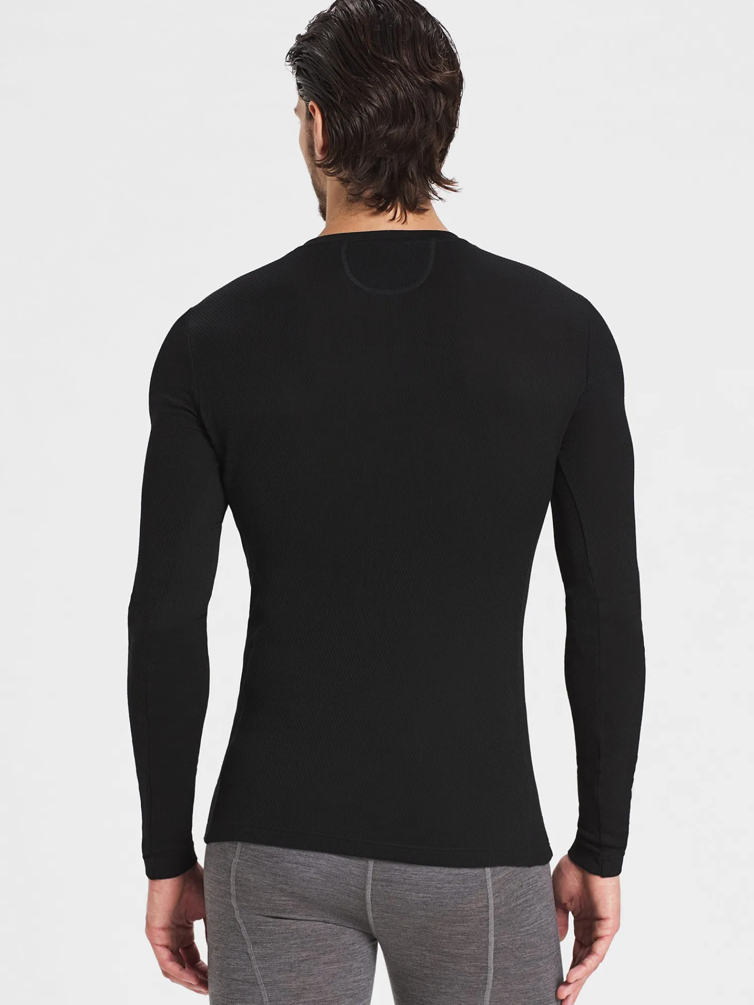 Discount Rewoolution FURUD - t-shirt in merino mesh 180 gr per uomo in colore nero