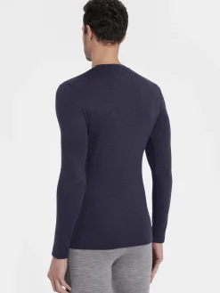 Clearance Rewoolution FURUD - t-shirt in merino mesh 180 gr  per uomo in colore blu