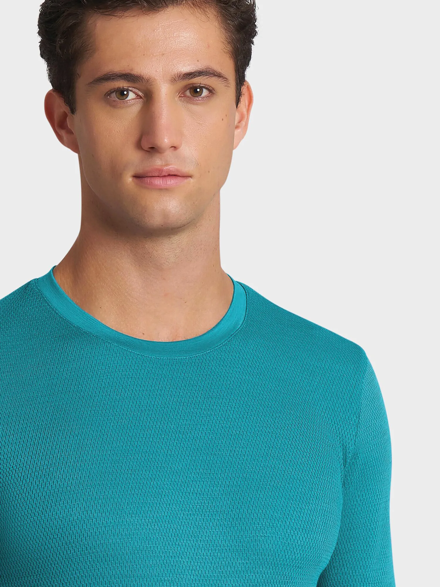 Fashion Rewoolution FURUD - t-shirt in merino mesh 180 gr per uomo in colore verde