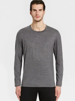 Outlet Rewoolution GRAB - t-shirt in merino jersey 140 gr per uomo in colore grigio