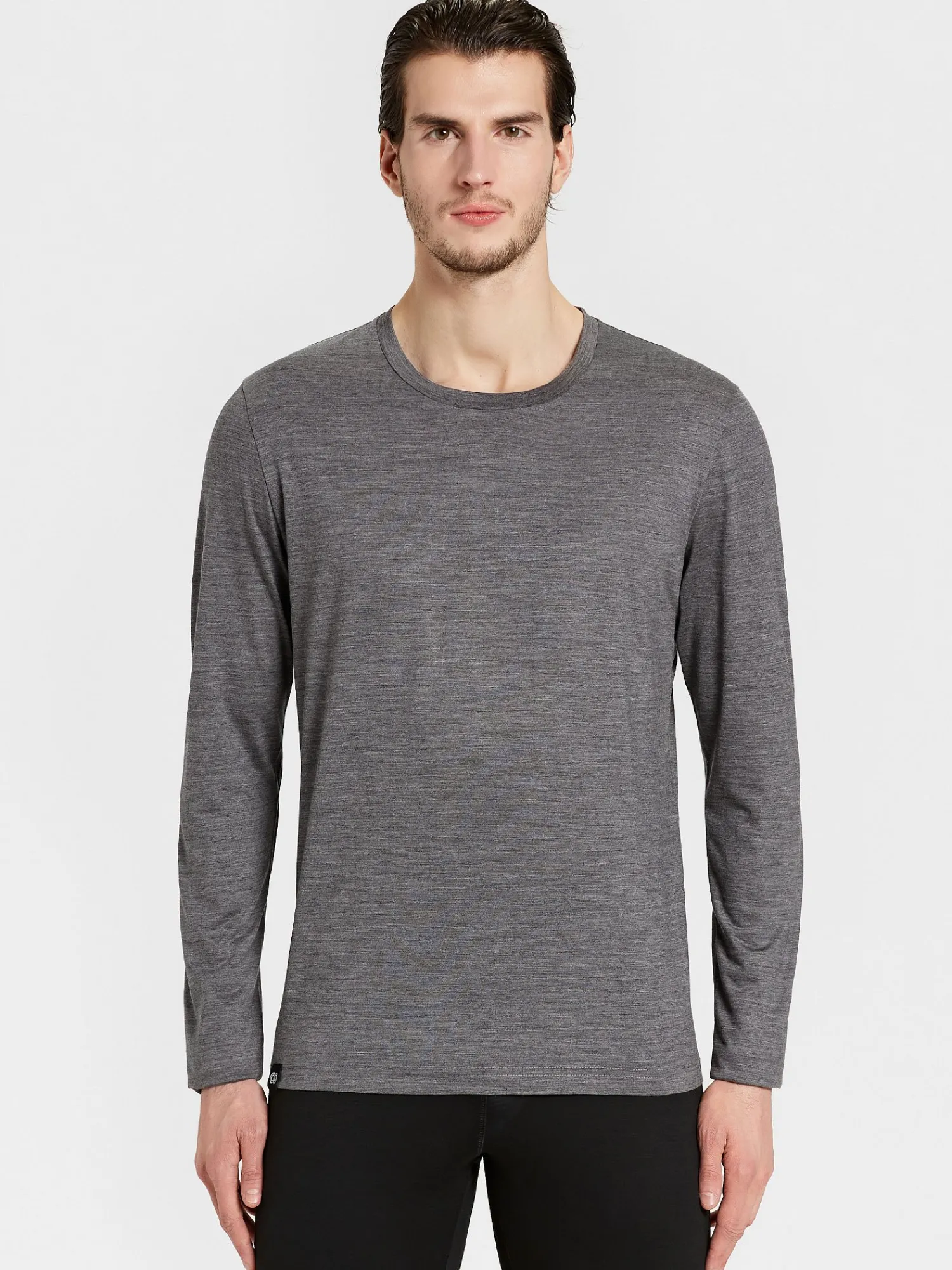 Outlet Rewoolution GRAB - t-shirt in merino jersey 140 gr per uomo in colore grigio