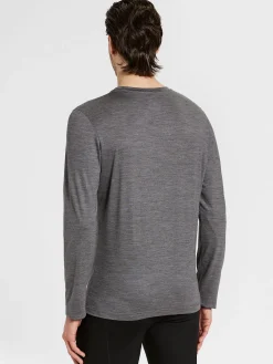 Outlet Rewoolution GRAB - t-shirt in merino jersey 140 gr  per uomo in colore grigio