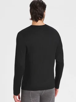 Outlet Rewoolution GRAB - t-shirt in merino jersey 140 gr  per uomo in colore nero