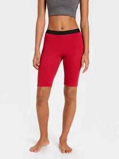 New Rewoolution HELLA - leggings in merino mesh 180 gr  per donna in colore rosso