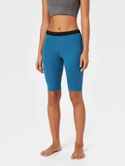 Discount Rewoolution HELLA - leggings in merino mesh 180 gr  per donna in colore blu