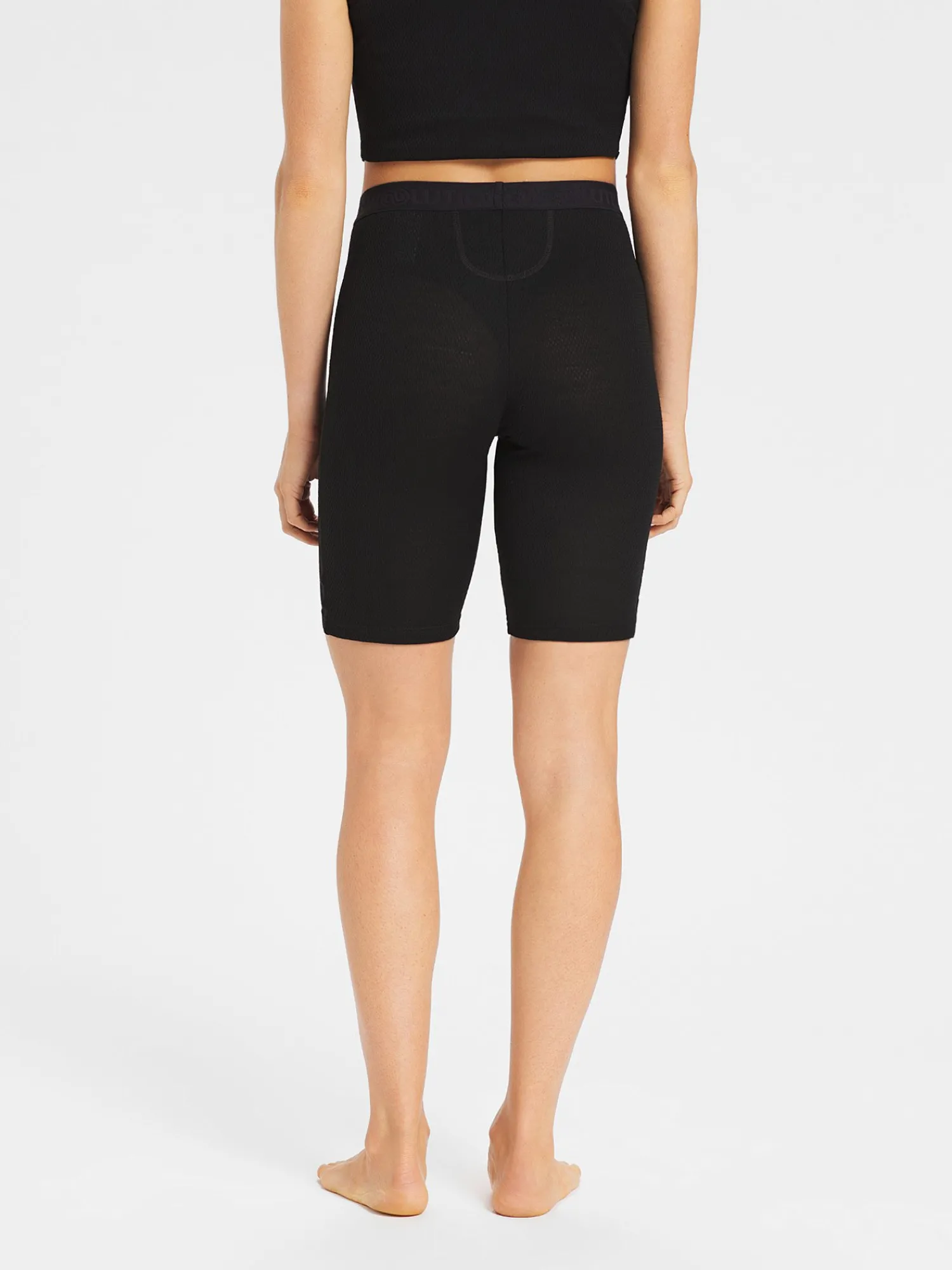 Best Rewoolution HELLA - leggings in merino mesh 180 gr per donna in colore nero