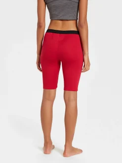 New Rewoolution HELLA - leggings in merino mesh 180 gr  per donna in colore rosso