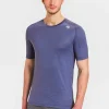 Outlet Rewoolution HERO - t-shirt in merino jersey 140 gr per uomo in colore blu