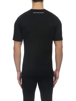 Hot Rewoolution HERO - t-shirt in merino jersey 140 gr per uomo in colore nero