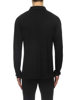 Hot Rewoolution INDY - polo in merino jersey 190 gr per uomo in colore nero