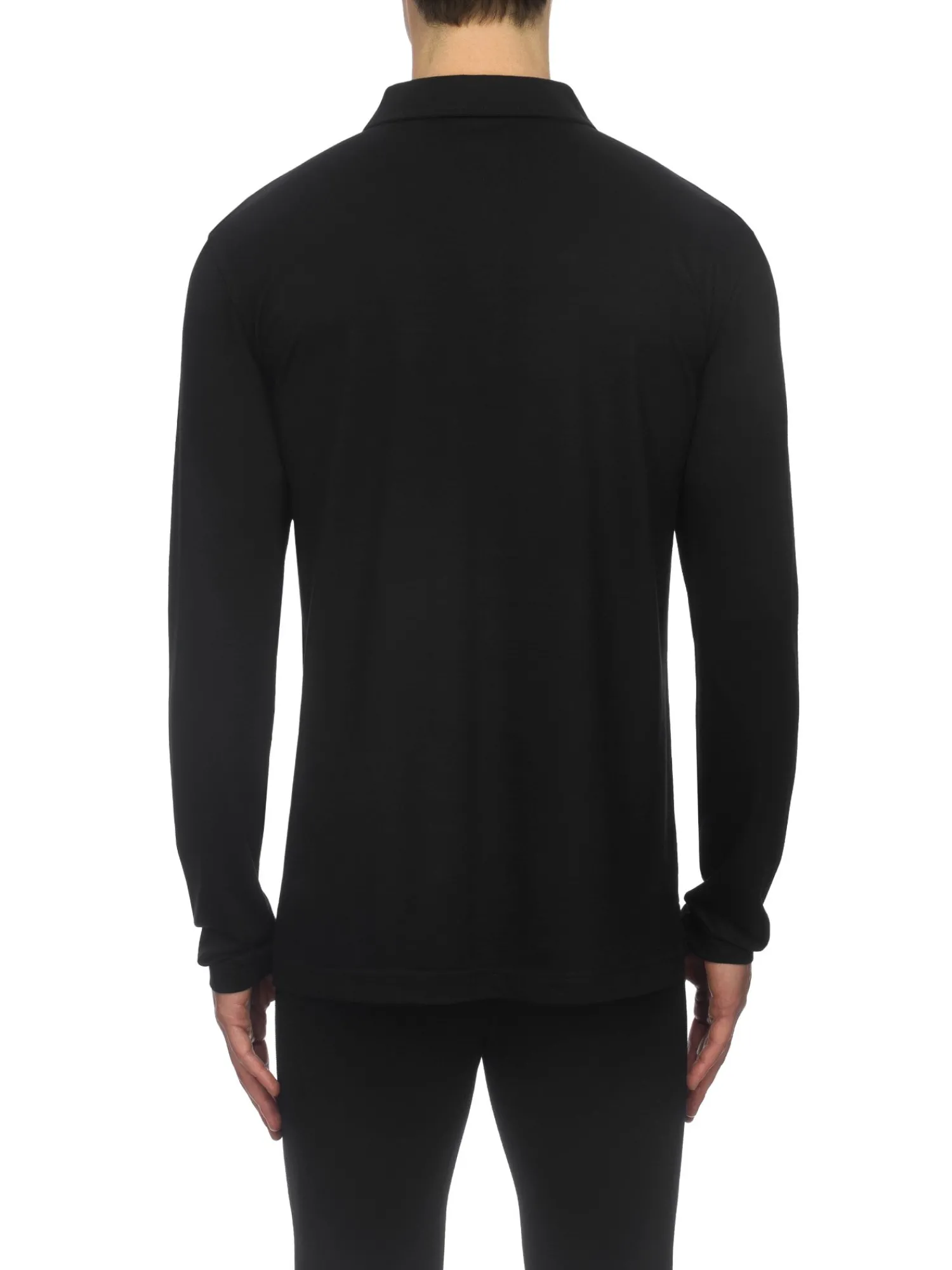 Hot Rewoolution INDY - polo in merino jersey 190 gr per uomo in colore nero