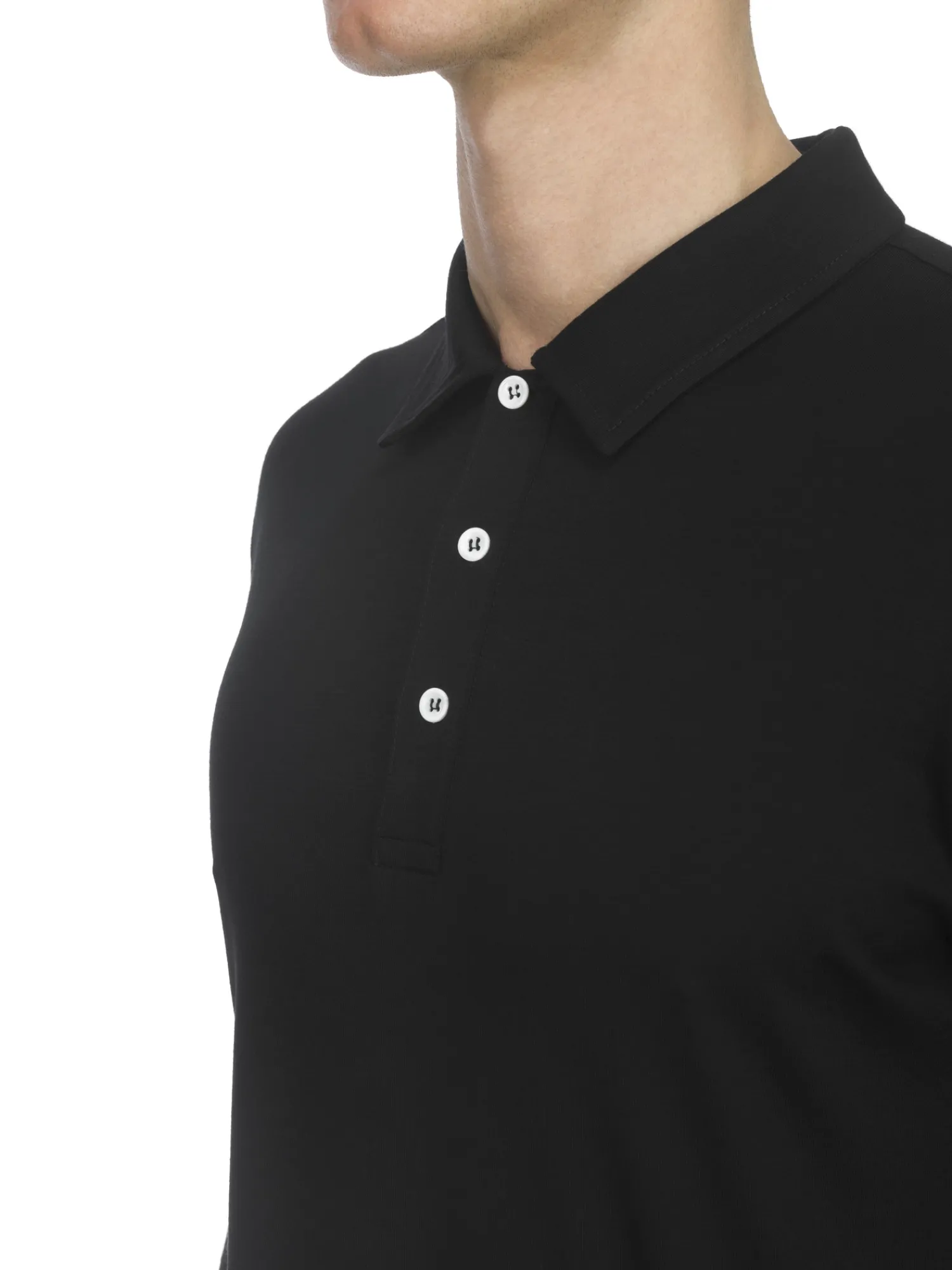 Hot Rewoolution INDY - polo in merino jersey 190 gr per uomo in colore nero