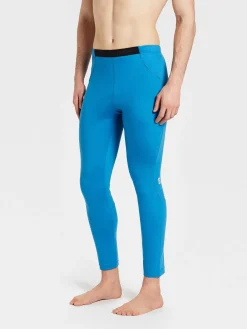 Discount Rewoolution JOHNNY - leggings in merino jersey 140 gr  per uomo in colore blu