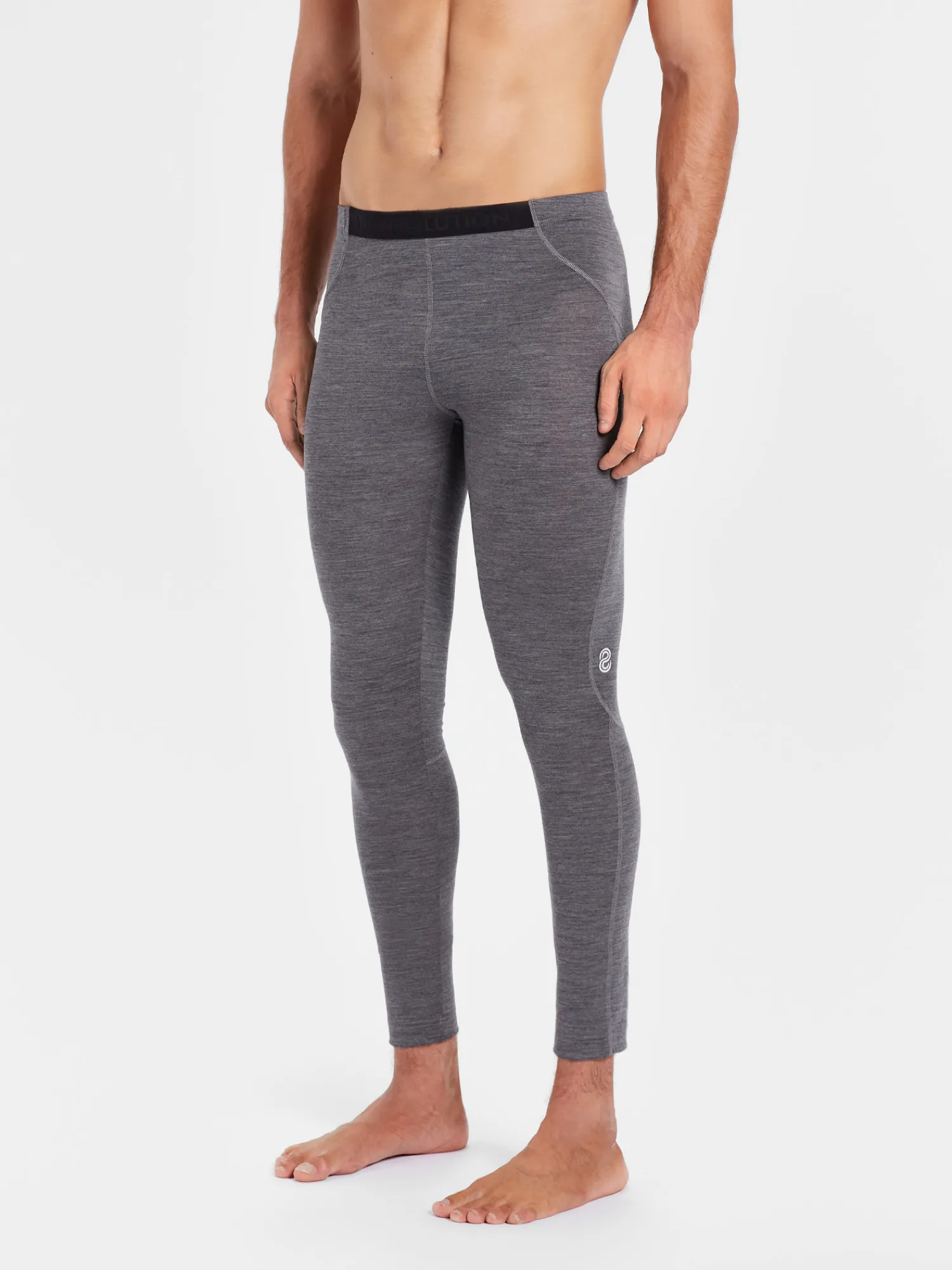 Sale Rewoolution JOHNNY - leggings in merino jersey 140 gr per uomo in colore grigio