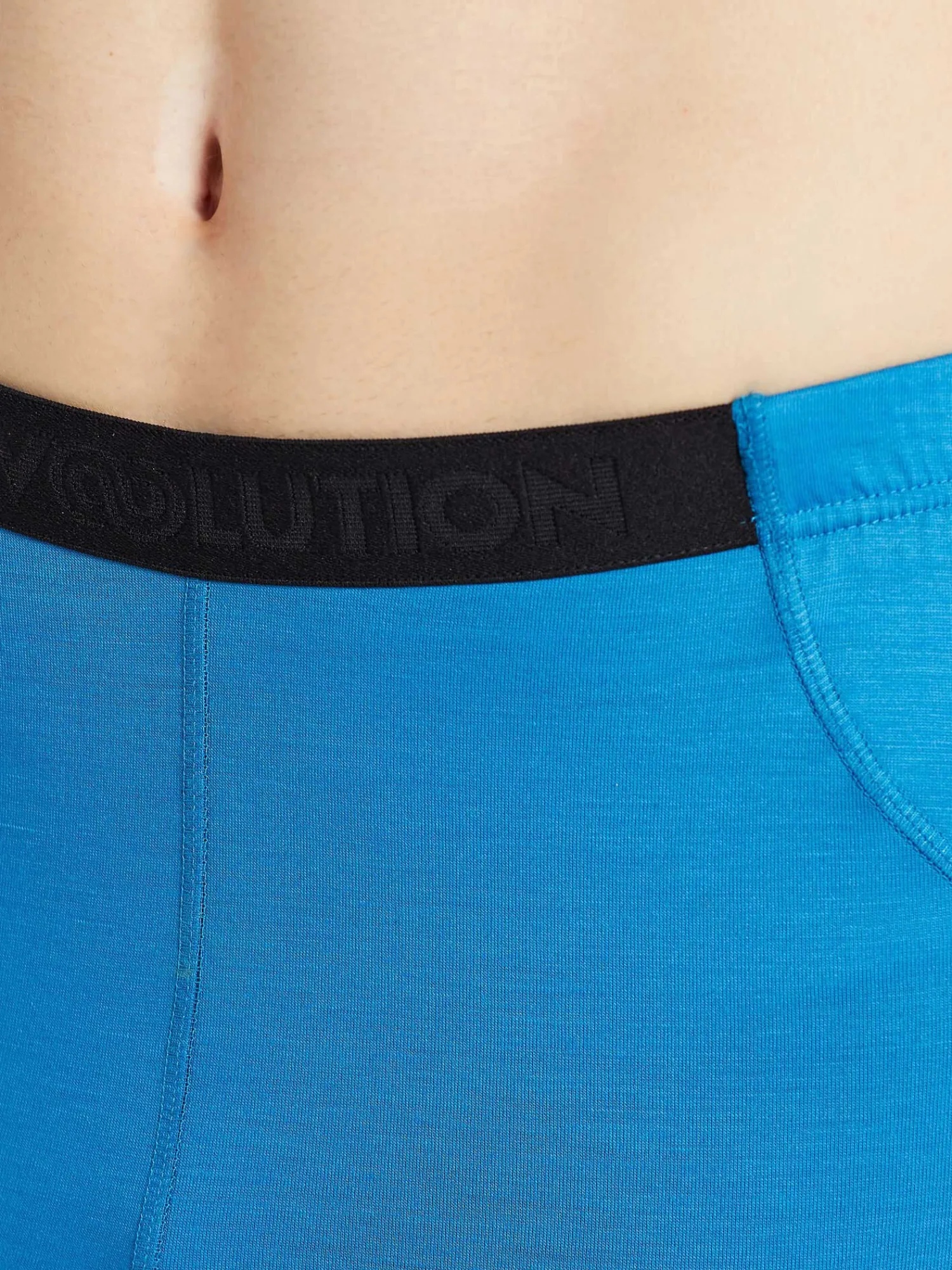 Discount Rewoolution JOHNNY - leggings in merino jersey 140 gr per uomo in colore blu