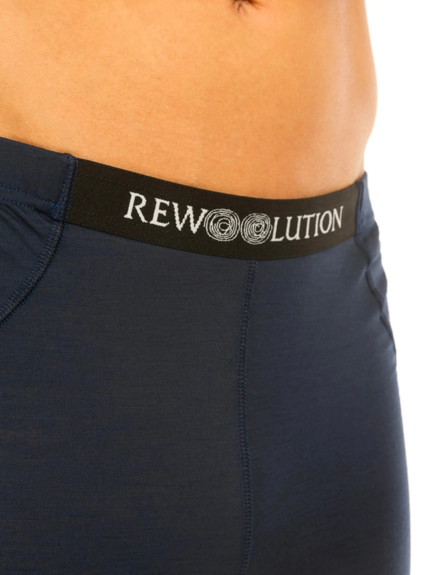 New Rewoolution JOHNNY - leggings in merino jersey 140 gr per uomo in colore blu