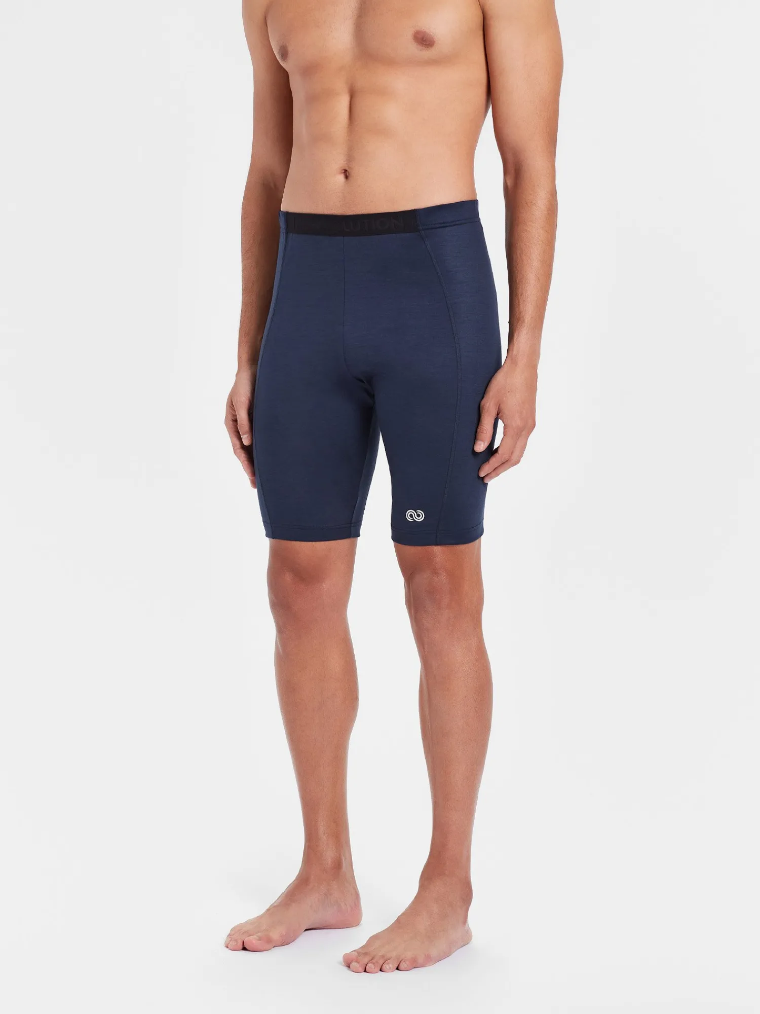 Fashion Rewoolution KEID - leggings in merino jersey 190 gr per uomo in colore blu