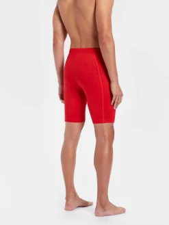 Outlet Rewoolution KEID - leggings in merino jersey 190 gr per uomo in colore rosso