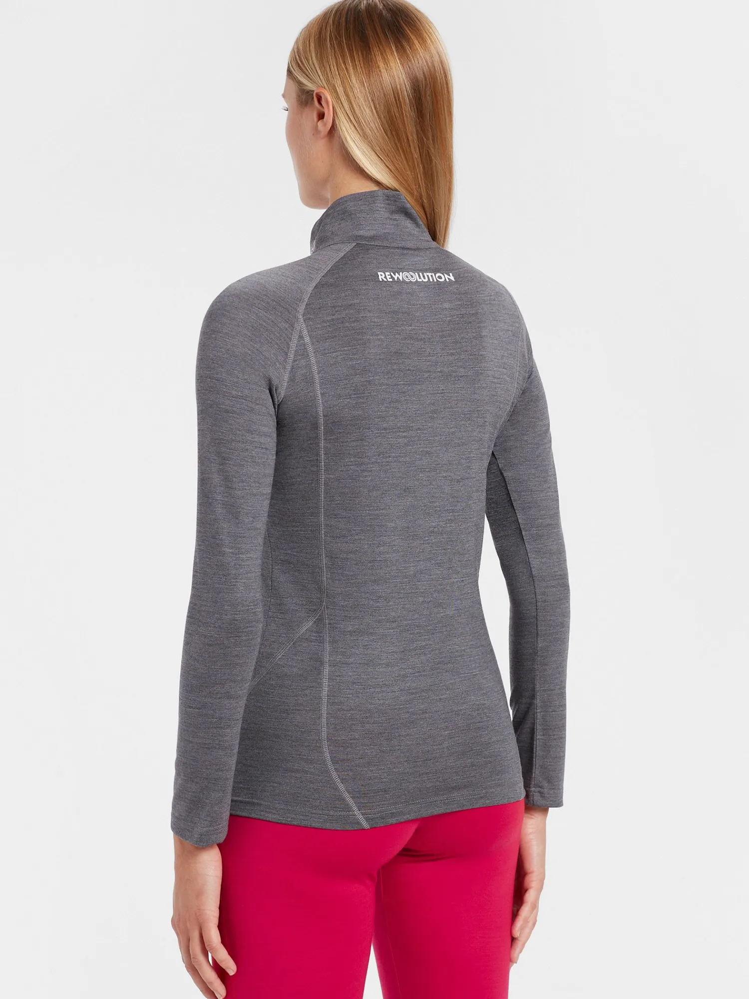 Hot Rewoolution LINDSEY - felpa in merino jersey 190 gr per donna in colore grigio