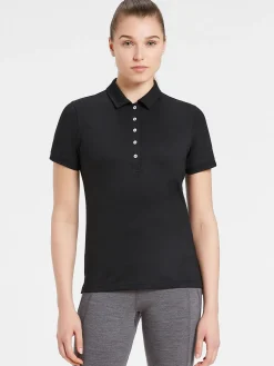 Clearance Rewoolution MIRTH - polo in merino jersey 190 gr per donna in colore nero