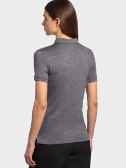 Discount Rewoolution MIRTH - polo in merino jersey 190 gr per donna in colore grigio