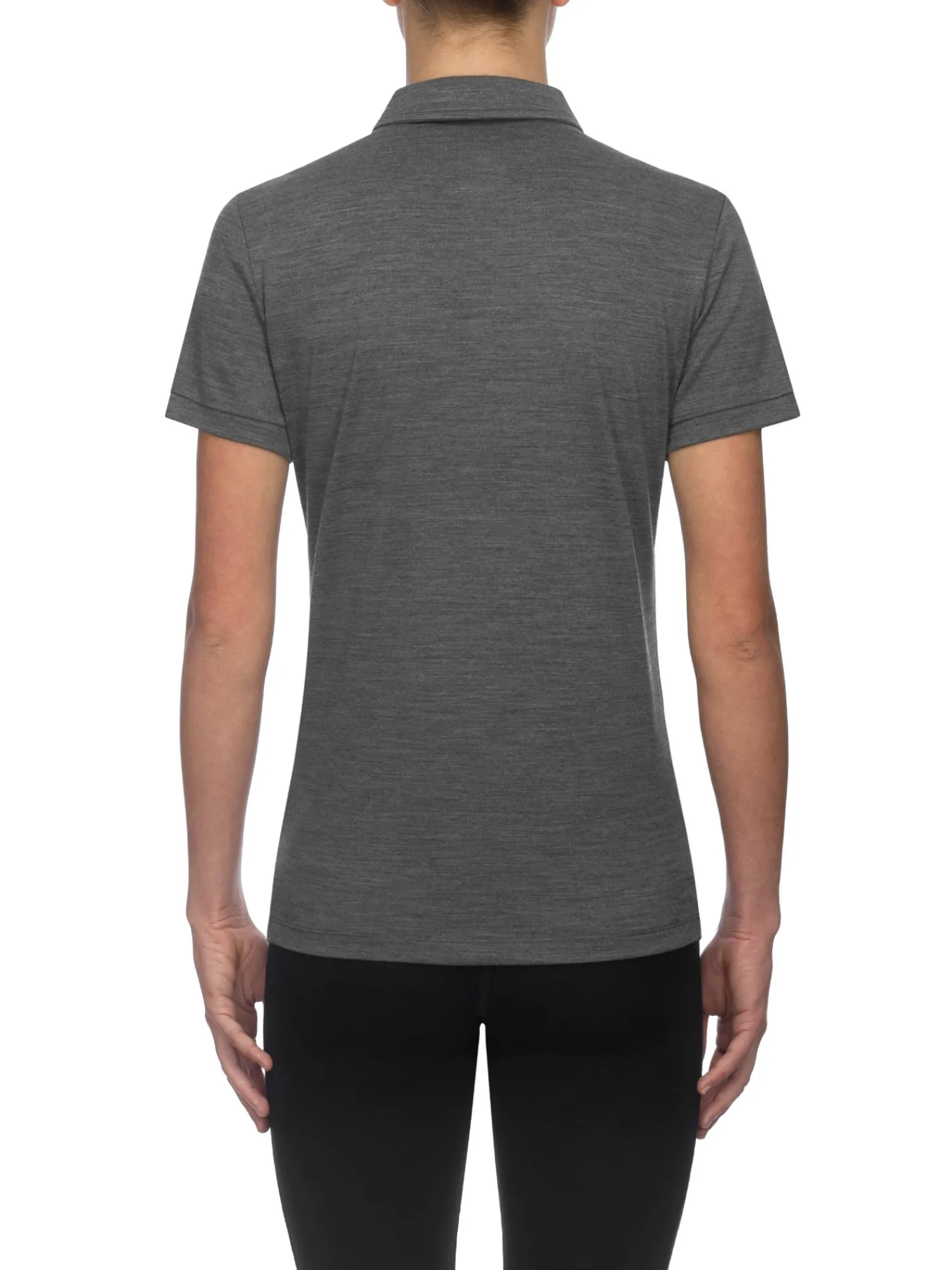 Discount Rewoolution MIRTH - polo in merino jersey 190 gr per donna in colore grigio