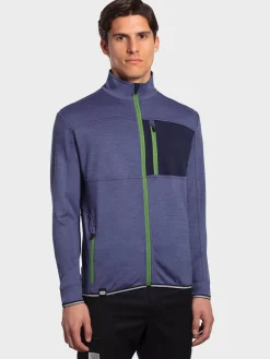 Outlet Rewoolution NAHUEL - felpa 280 gr per uomo in colore blu