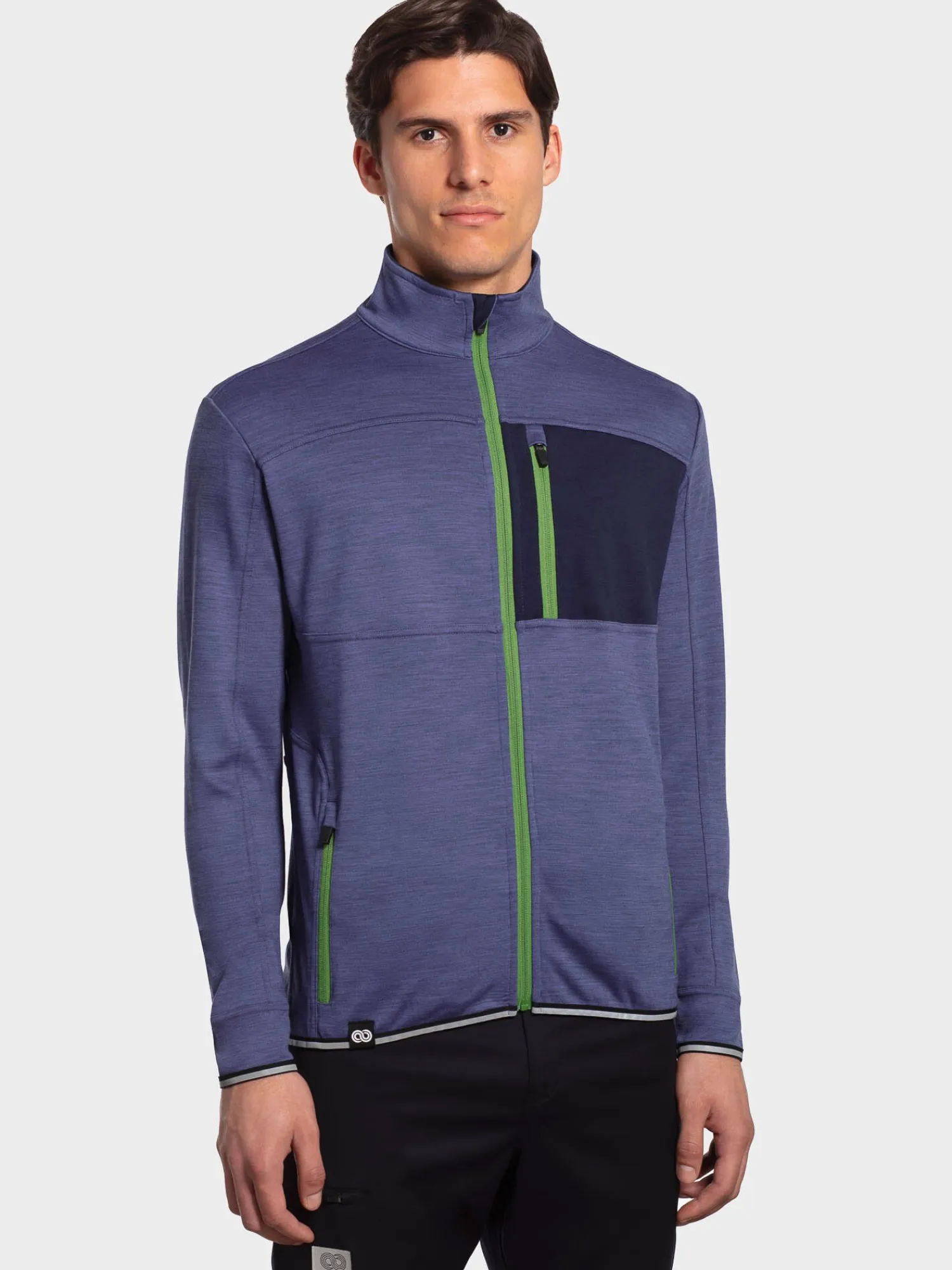 Outlet Rewoolution NAHUEL - felpa 280 gr per uomo in colore blu