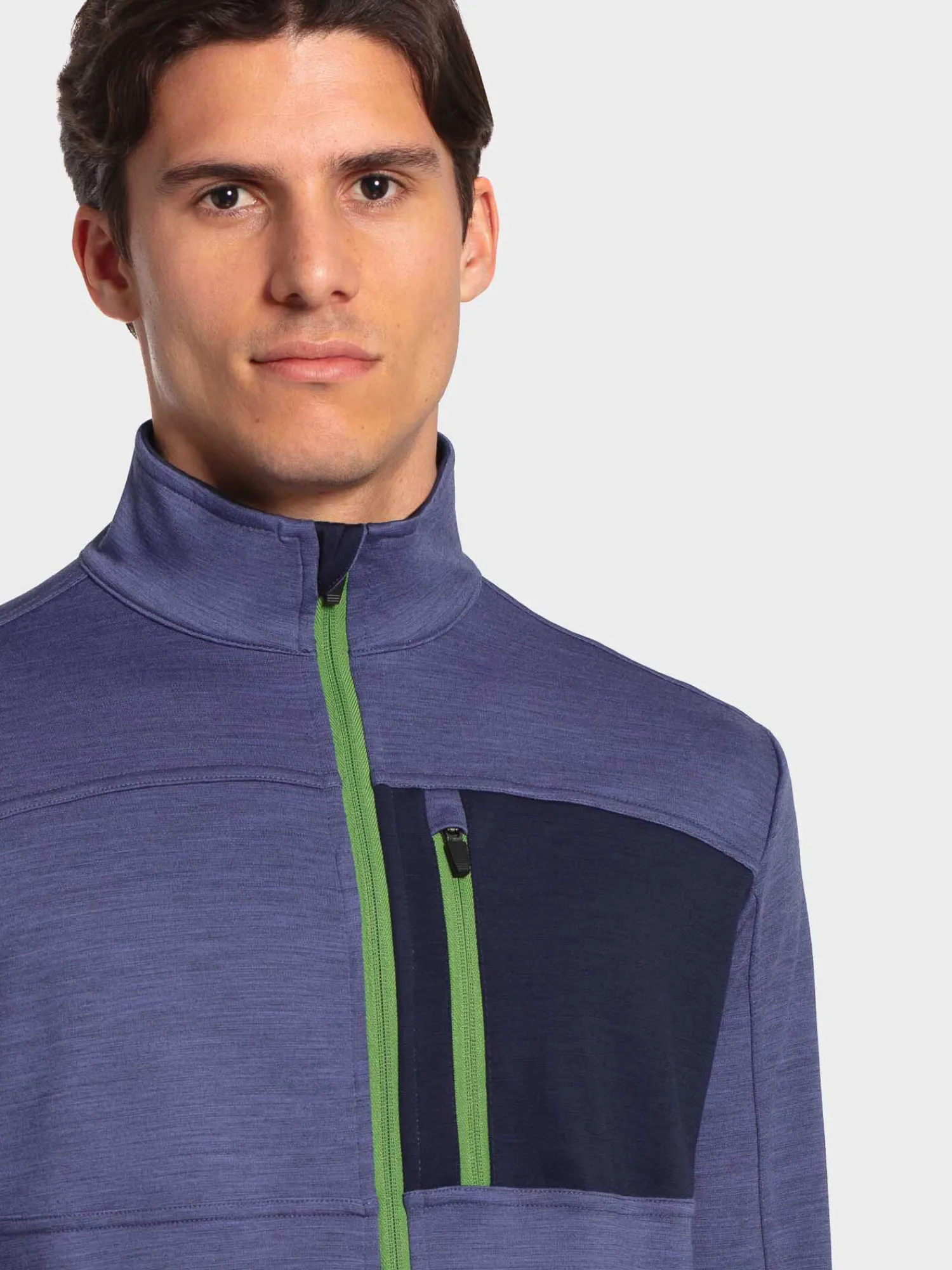 Outlet Rewoolution NAHUEL - felpa 280 gr per uomo in colore blu