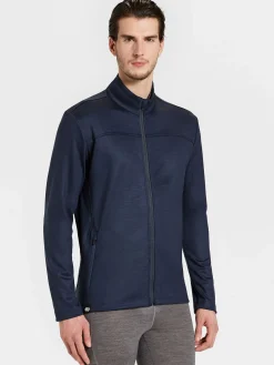 Discount Rewoolution NOLLIE - felpa in merino jersey 280 gr per uomo in colore blu