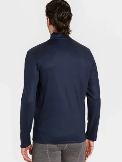 Discount Rewoolution NOLLIE - felpa in merino jersey 280 gr per uomo in colore blu