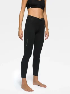 Hot Rewoolution OLYMPIA - leggings in merino jersey 190 gr  per donna in colore nero