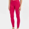 New Rewoolution OLYMPIA - leggings in merino jersey 190 gr  per donna in colore rosso