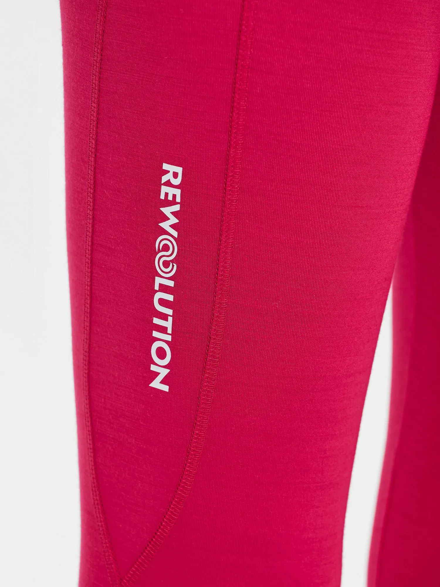 New Rewoolution OLYMPIA - leggings in merino jersey 190 gr per donna in colore rosso