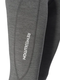 Fashion Rewoolution OLYMPIA - leggings in merino jersey 190 gr per donna in colore grigio