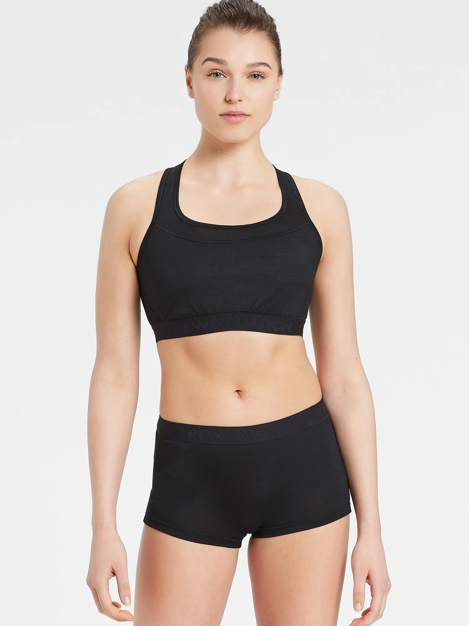 Hot Rewoolution OLYMPIC - intimo in merino jersey 140 gr per donna in colore nero