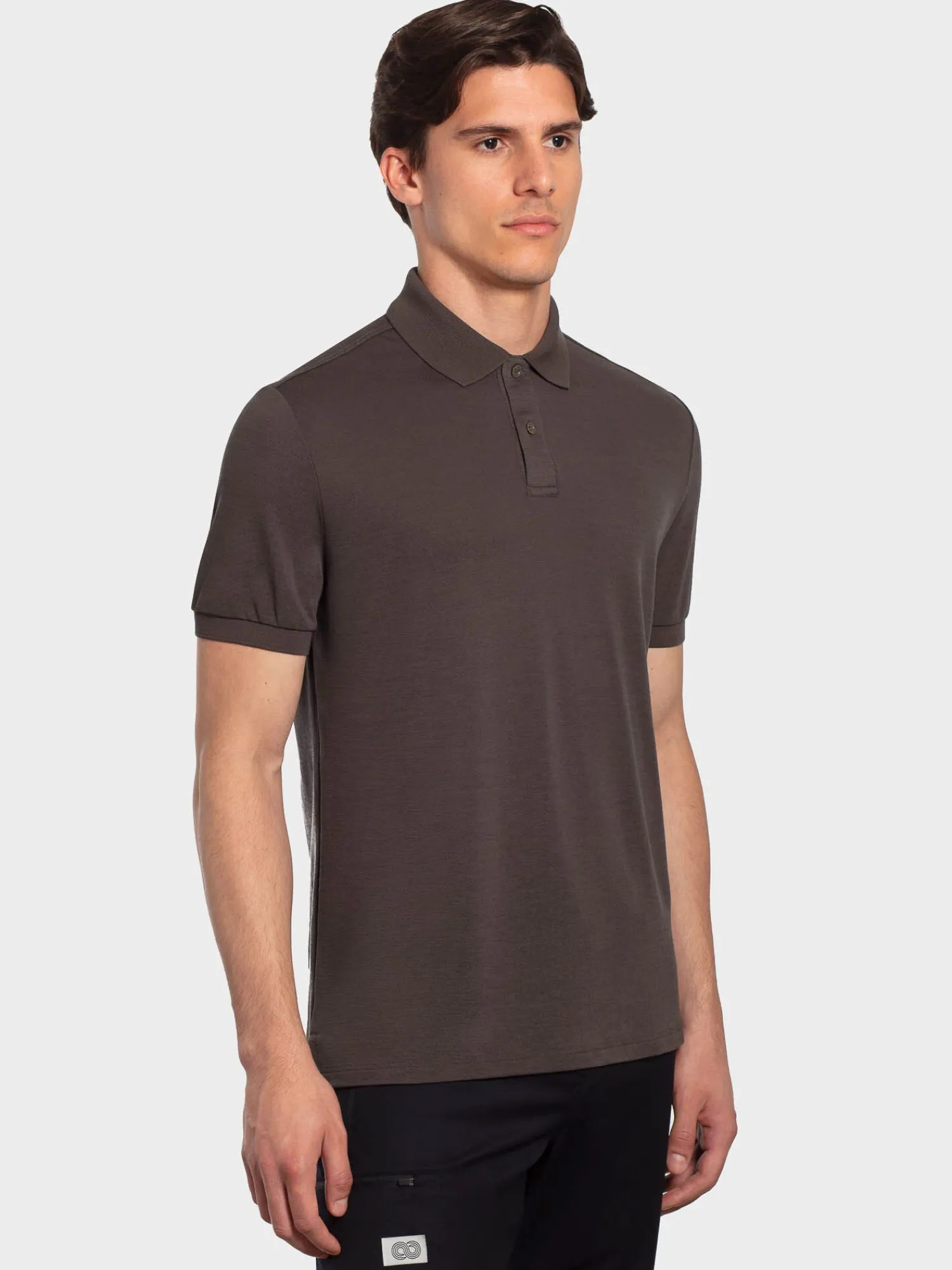 Fashion Rewoolution ORO - polo in merino piquet 210 gr per uomo in colore marrone