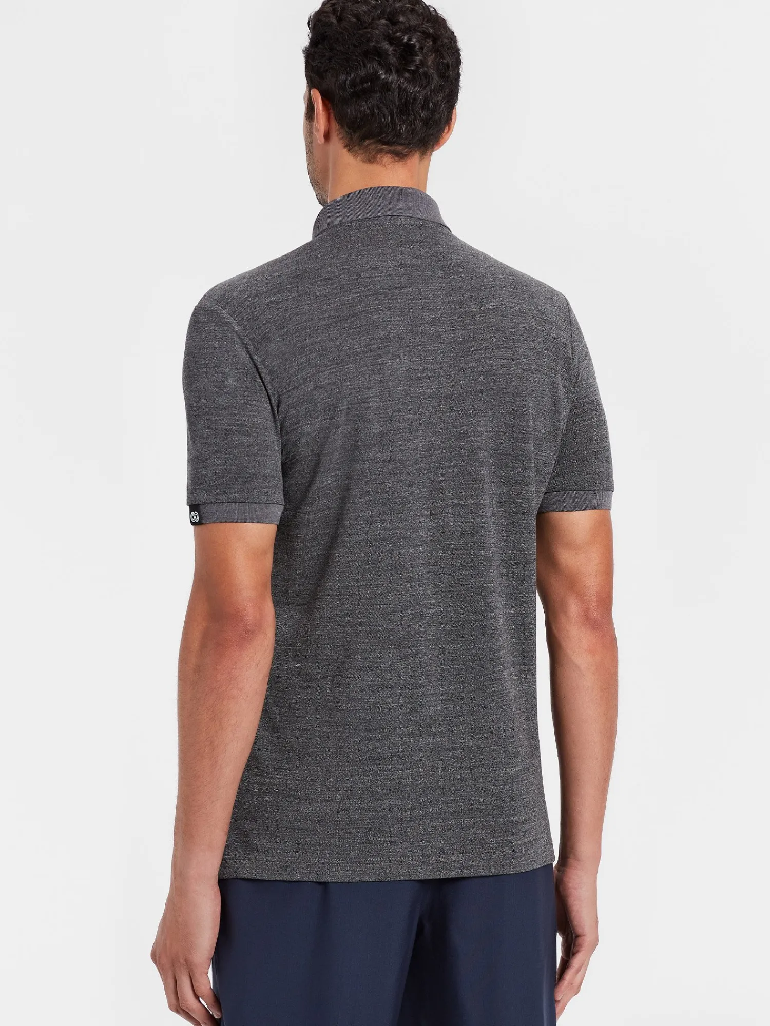Online Rewoolution ORO - polo in merino piquet 210 gr per uomo in colore grigio
