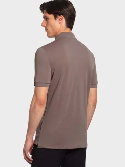 Hot Rewoolution ORO - polo in merino piquet 210 gr per uomo in colore marrone