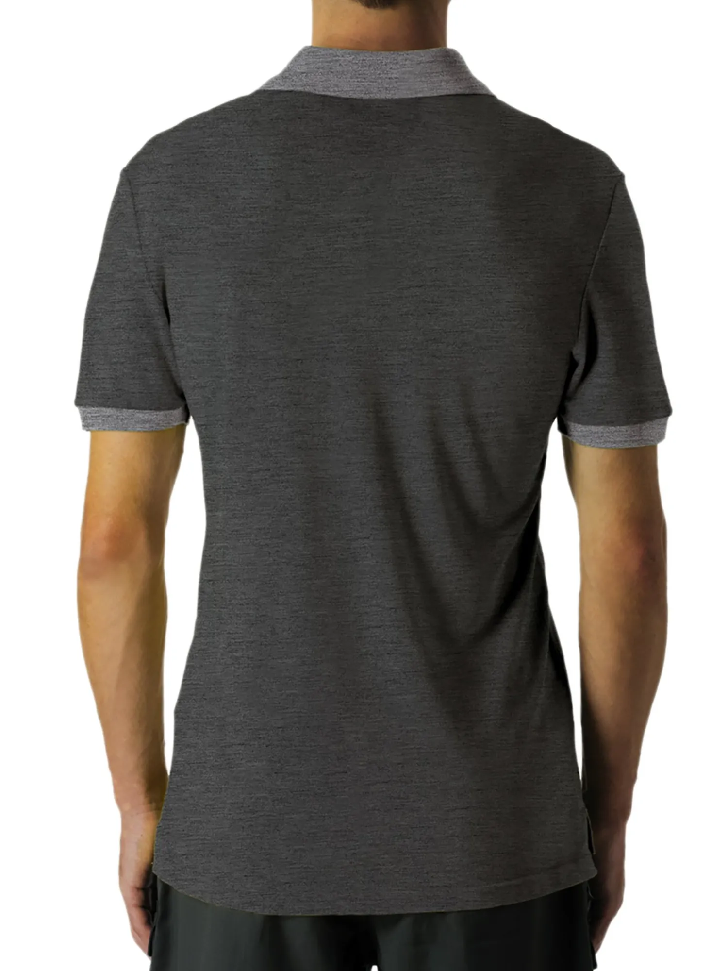 Online Rewoolution ORO - polo in merino piquet 210 gr per uomo in colore grigio