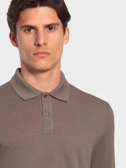 Hot Rewoolution ORO - polo in merino piquet 210 gr per uomo in colore marrone