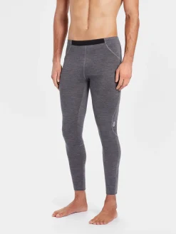 Discount Rewoolution PEAK - leggings in merino jersey 190 gr  per uomo in colore grigio
