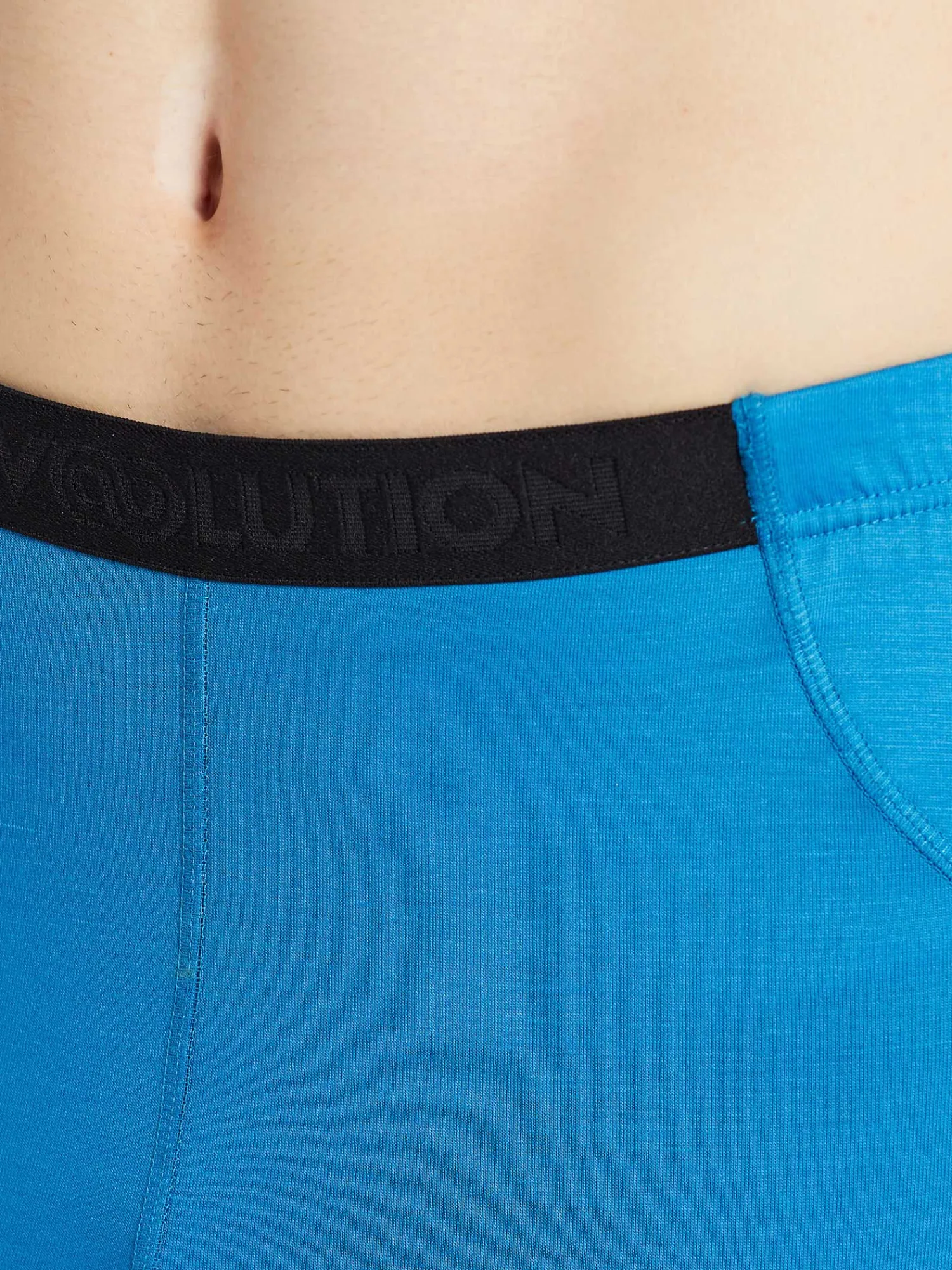 Discount Rewoolution PEAK - leggings in merino jersey 190 gr per uomo in colore blu