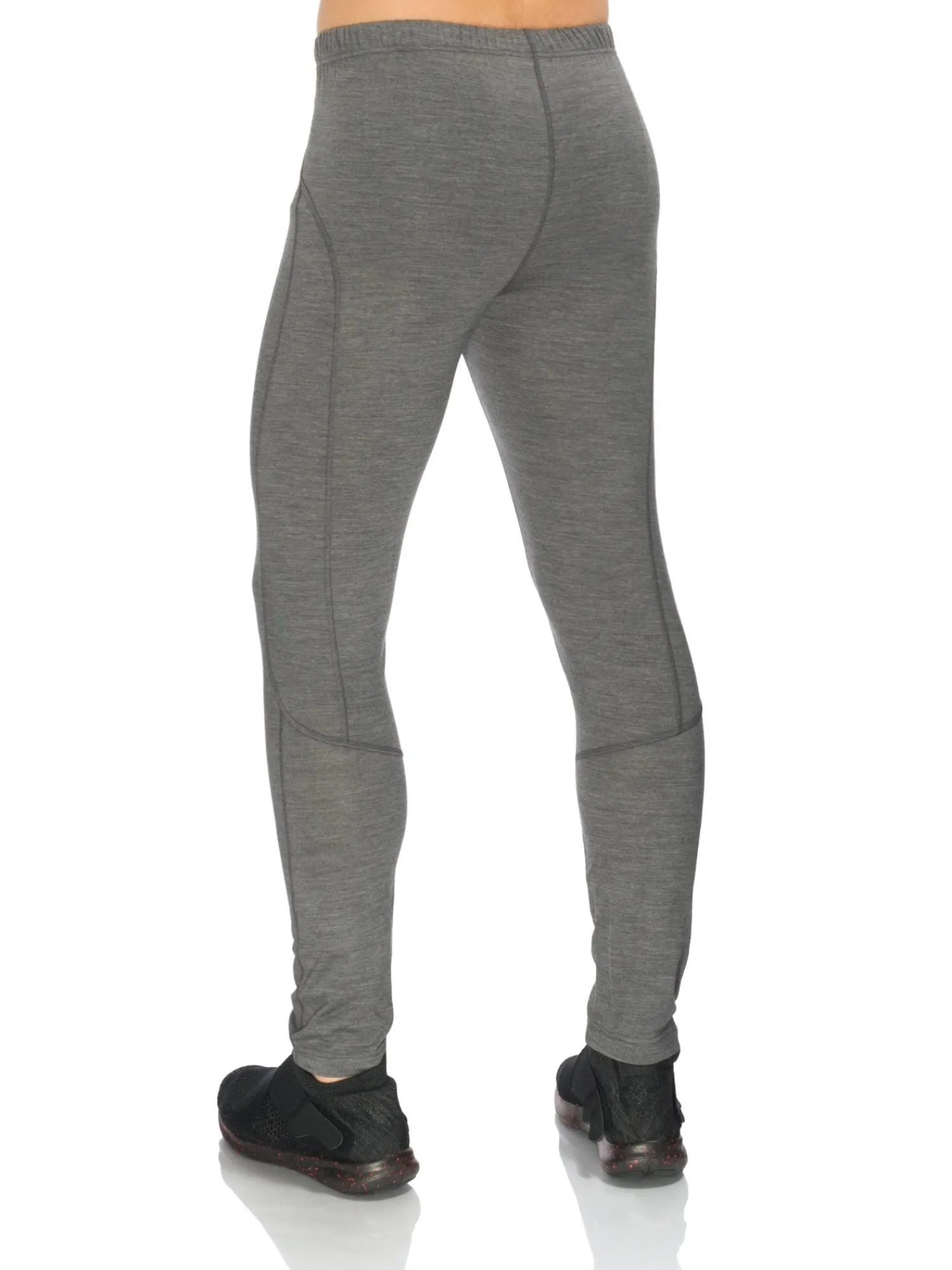 Discount Rewoolution PEAK - leggings in merino jersey 190 gr per uomo in colore grigio