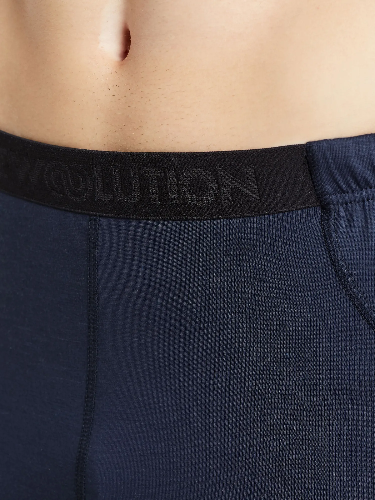 Online Rewoolution PEAK - leggings in merino jersey 190 gr per uomo in colore blu