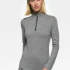 Online Rewoolution POLLUX - felpa in merino mesh 180 gr per donna in colore grigio