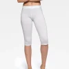 Outlet Rewoolution RACE - leggings in merino jersey 190 gr per donna in colore bianco