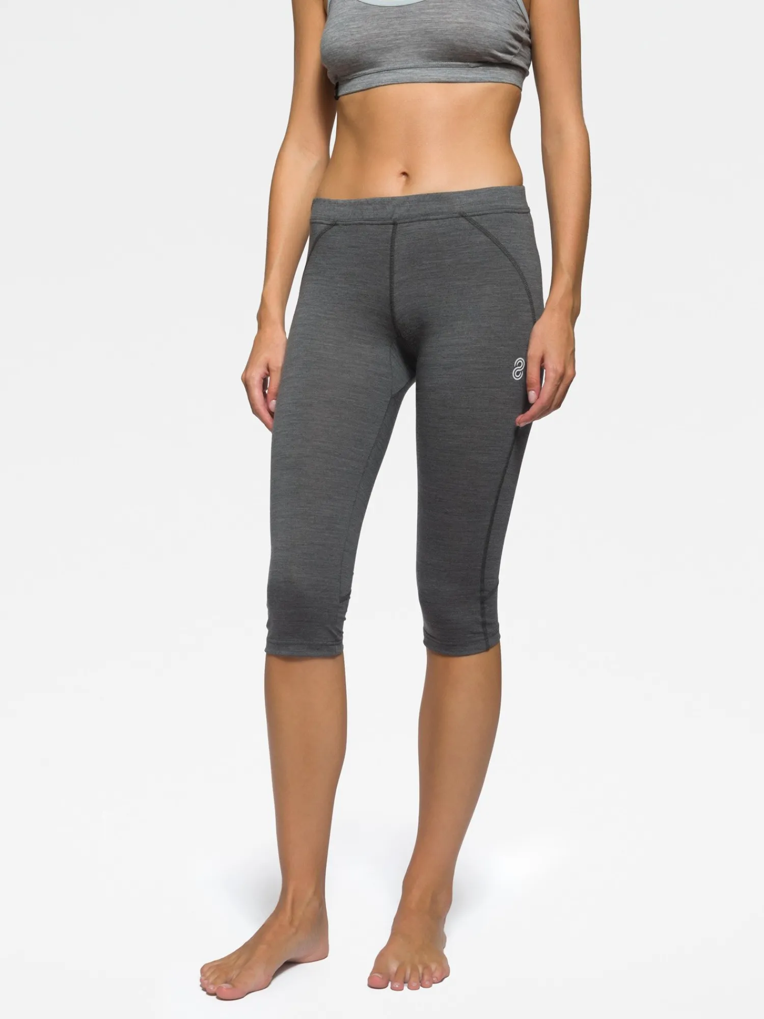 Fashion Rewoolution RACE - leggings in merino jersey 190 gr per donna in colore grigio